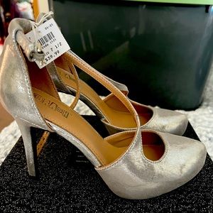 Brash silver high heels